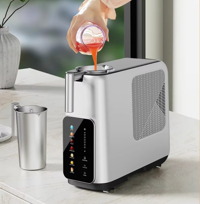 Ice Cream Maker Electric - Beliebter Neuer Elektrischer Frucht-Milch-Smoothie-Slushie-Eiscreme-Maker mit Automatikfunktion