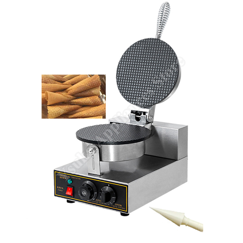 Ice Cream Maker Electric - Professionelle Eiswaffelmaschine: Automatischer Waffel- und Eierrollen-Hersteller