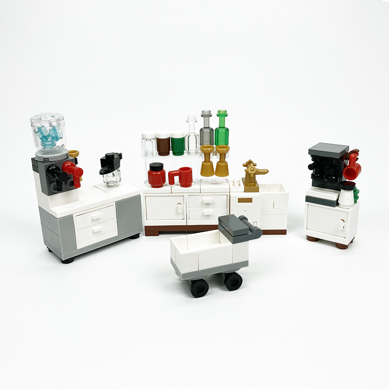 Kitchen Appliances Refrigerators - Moc Block kreative Spielzeuge Küchengeräte Kühlschränke