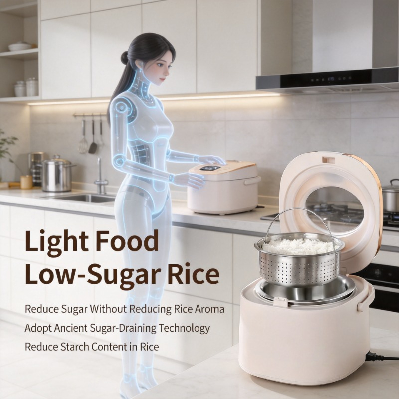 Kitchen Appliances Lowes - Intelligenter elektrischer Reiskocher mit niedrigem Zuckergehalt