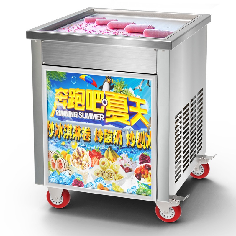 Ice Cream Maker Electric - Braten Eismaschine Kommerzielle Elektrische Eis Rolle