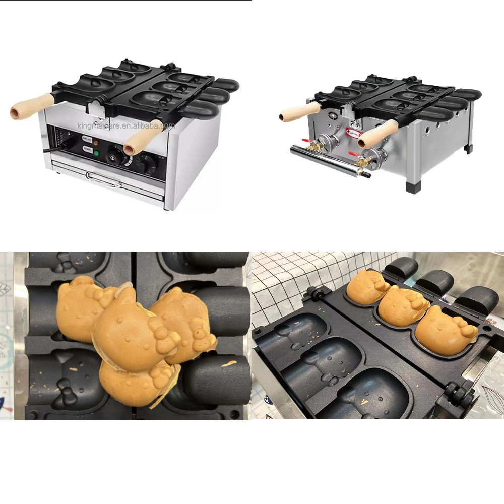Ice Cream Maker Electric - 121hot Elektrischer Waffeleisen mit Tiermotiven für