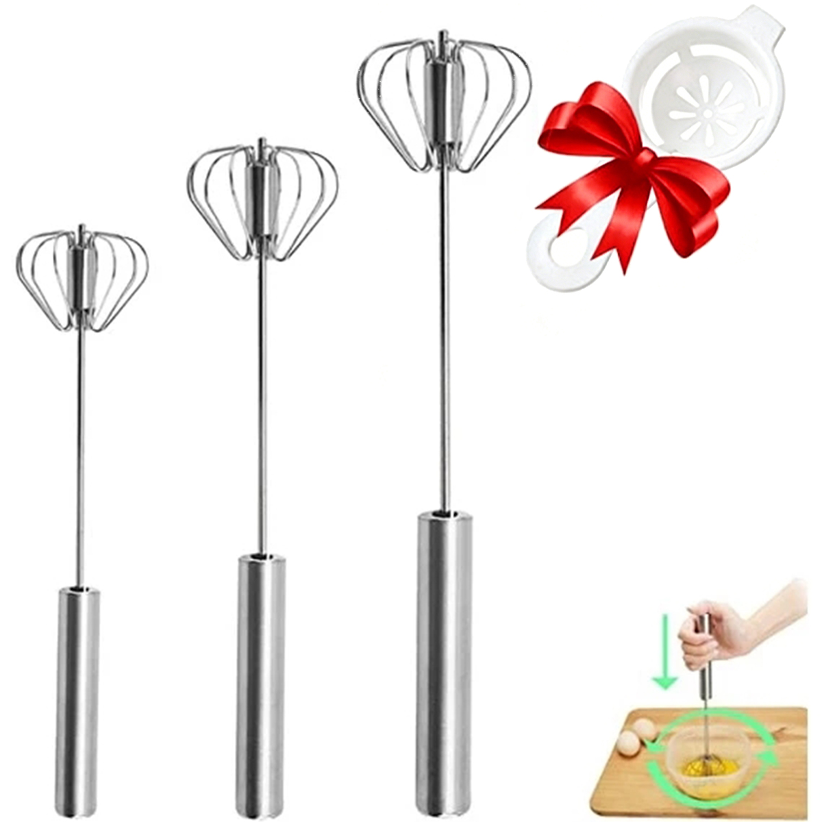 1/3 Stück Edelstahl-Eierschläg – Kitchen Appliances For Restaurant Bewertung und Preis